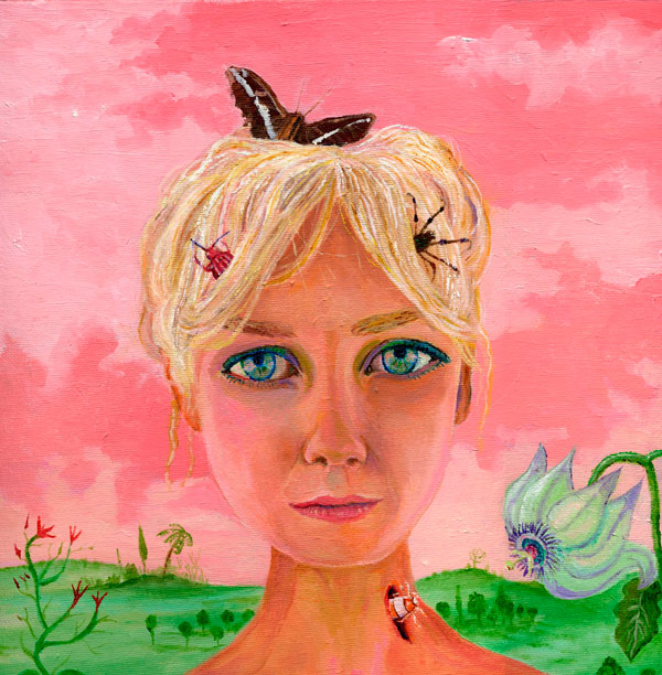 Reality Girl Painting by Los Angeles Artist Conrad Haberland